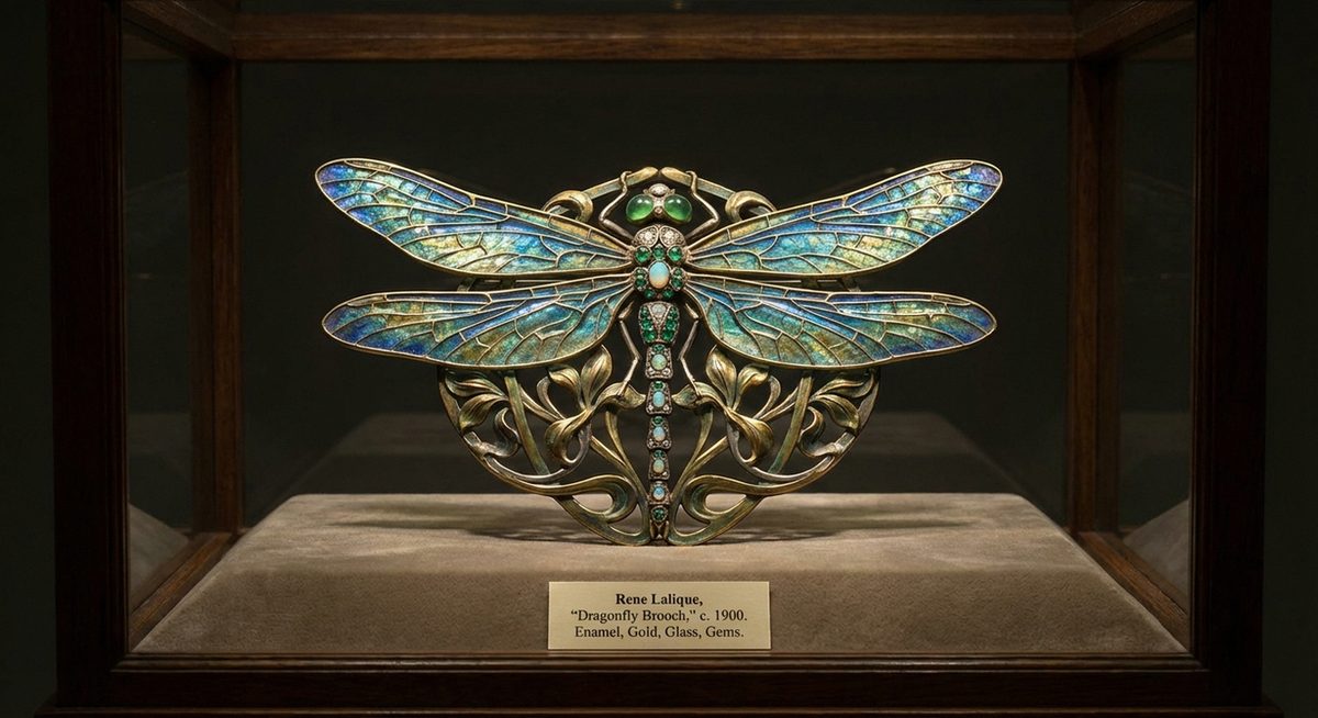 Jugendstil Libelle im Stil von Lalique